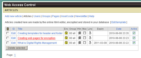Restrict user access privileges by group and platform