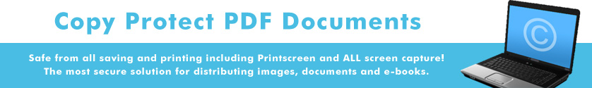 Copy protect Adobe PDF documents and images