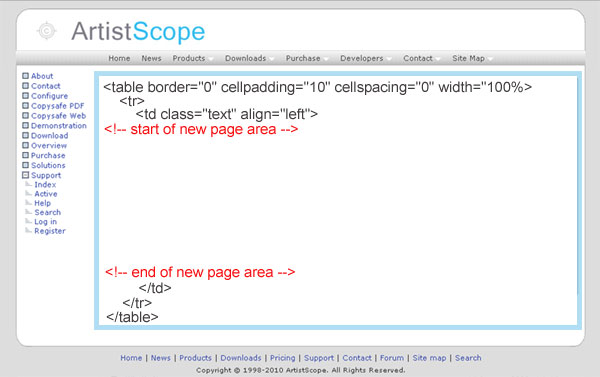Add a CSS style to set the font style for your encrypted web page