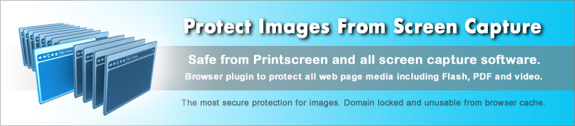 Copy protect images from PrintScreen and capture